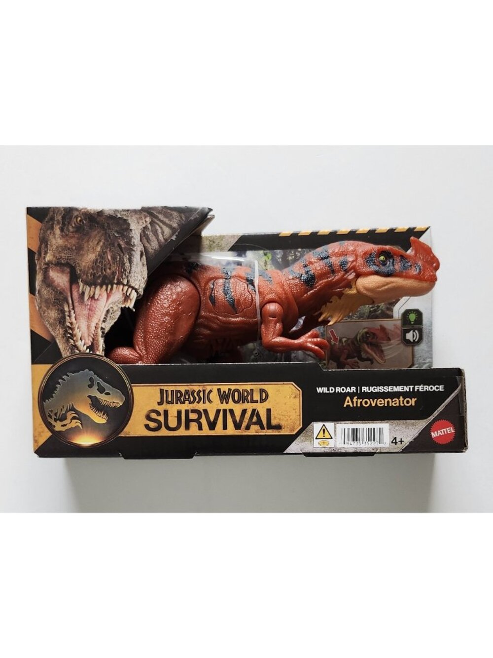 Mattel Jurassic World Survival Wild Roar Afrovenator Dinosaur Figure